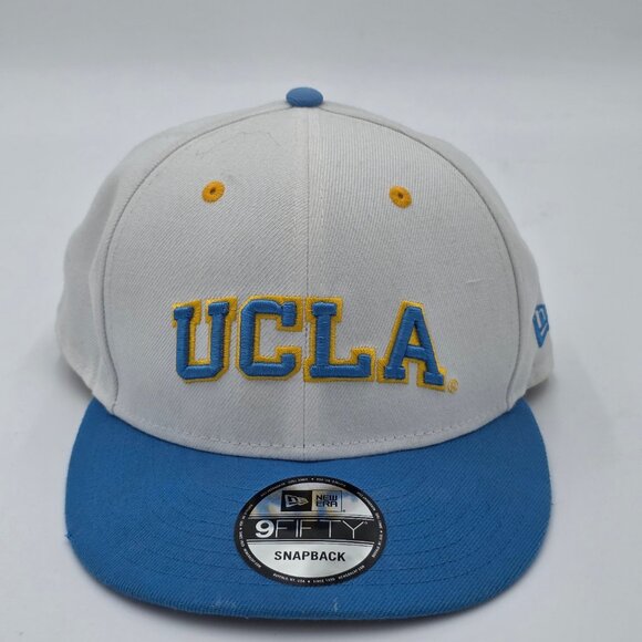 UCLA Bruins New Era 9FIFTY Snapback Hat White Blue Adjustable Cap - Picture 1 of 4